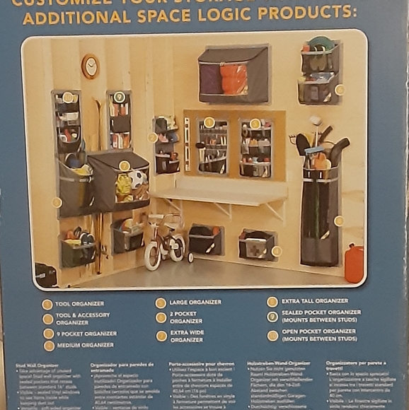 Space Logic, Stud Wall Organizer & Sealed Pockets - Picture 2 of 4